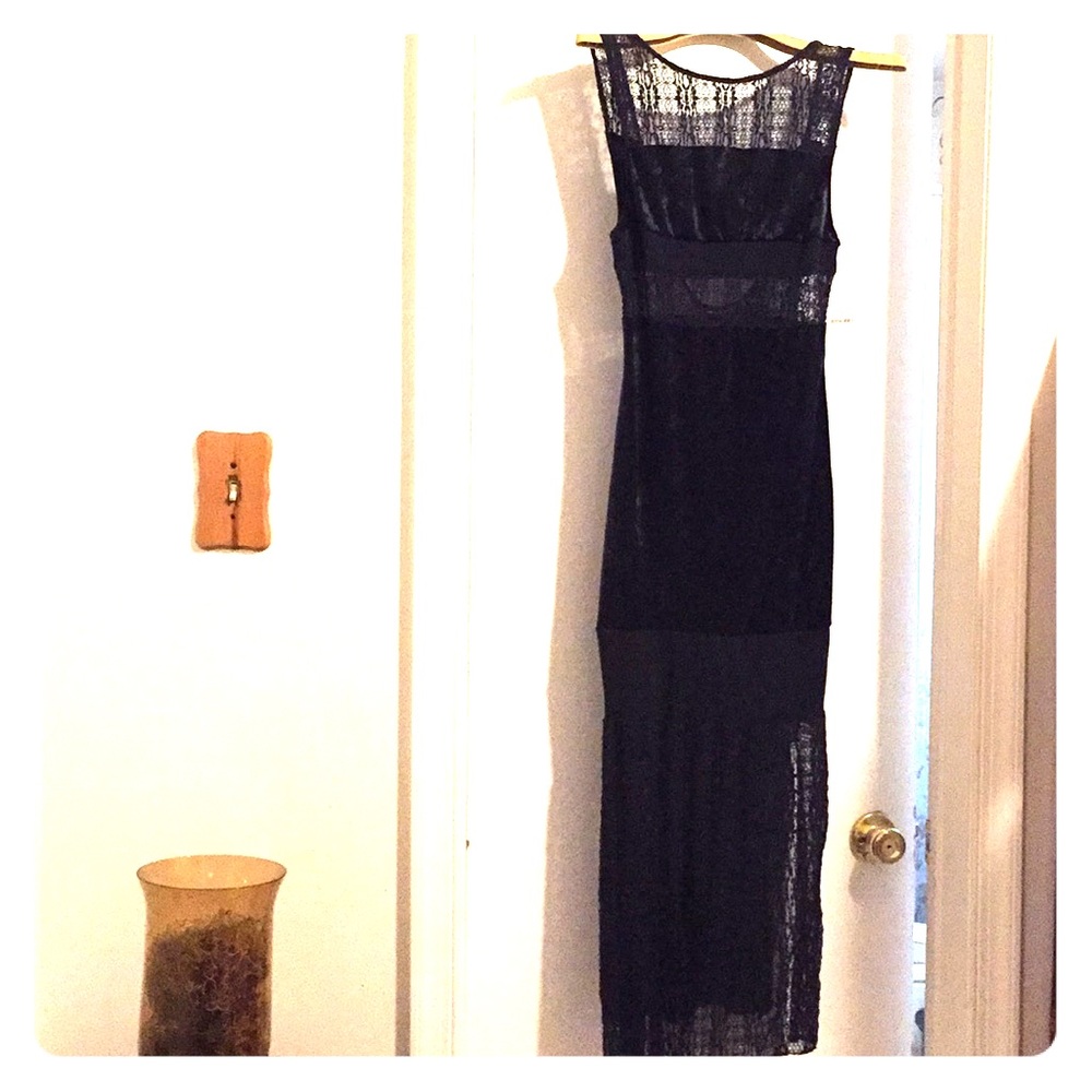 Free people navy dress - never worn with tag